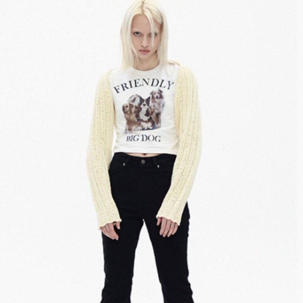 The Open Product Cotton Ribbed Knit Top Sweater